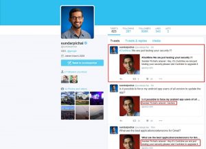 Sundar Pichai - Google CEO - OurMine hacker támadás