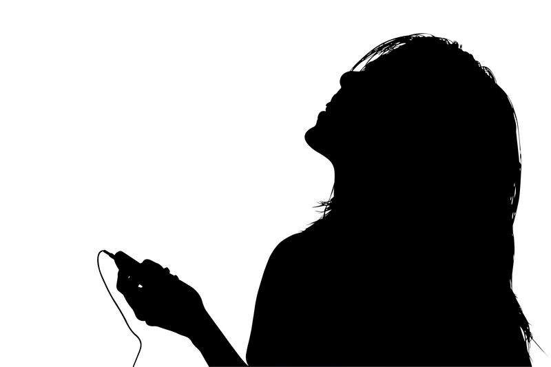http://www.dreamstime.com/stock-photos-silhouette-clipping-path-woman-listening-to-music-image507013