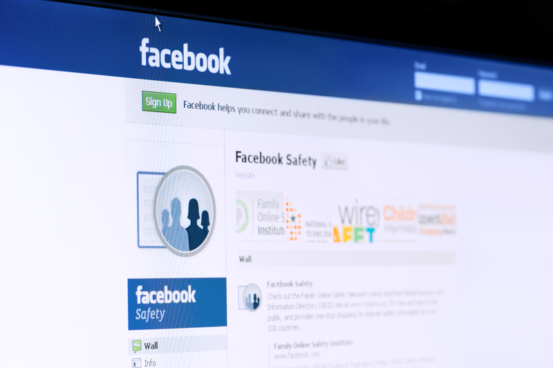 http://www.dreamstime.com/stock-image-facebook-safety-page-computer-screen-image18353371