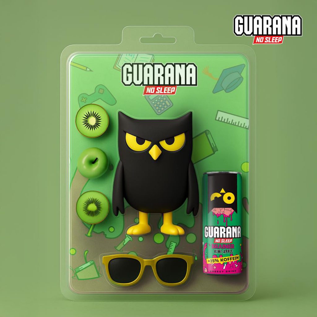 Guarana No Sleep Brainer Kiwi-alma akciófigura szett